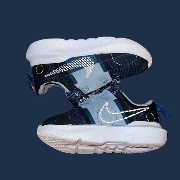 Toddler Nike Crater Impact (GS) Shoes Armory Navy-White-Marina Sneaker Size 7 C - Picture 4 of 8